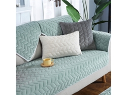 Funda de asiento de sofá antideslizante Protector de cojín de sofá -Verde-110x240CM LUUCOZK