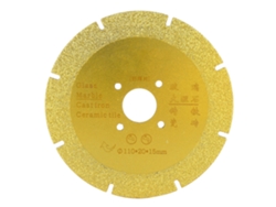 Disco De Corte Y Pulido De Diamante De 110 Mm Con Hoja De Sierra Soldada Para Cerámica, Vidrio Y Piedra (n.° 03)
