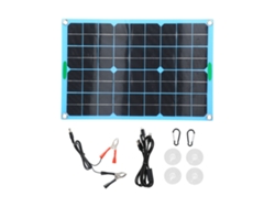 Panel Solar Portátil De Silicio Monocristalino De 20 W Con Puerto Usb Para Carga De Baterías.