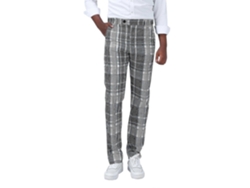 Pantalones rectos de pierna recta para hombre, estilo casual de negocios - DF