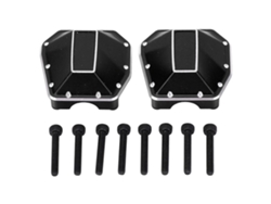 Cubierta De Eje Delantero Y Trasero De Aluminio Para Coche Rc Scx10 Pro, Color Negro.