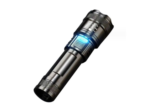BISBISOUS P50 Linterna Recargable de Alto Lumen con Zoom Impermeable Negro VIGA EUROPE