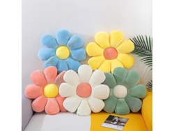 2026-almohada Flor Margarita Pequeña Suave Almohadilla Sofa Cojín Decoración Hogar Ins Qrw Verde
