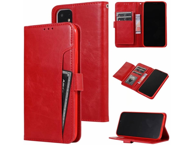 Funda iPhone 7 Plus, 8 Plus Flip Rojo