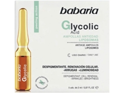 Peeling de Rosto BABARIA Glycolic Acid Renovación Celular Ampollas 5 x 2ml