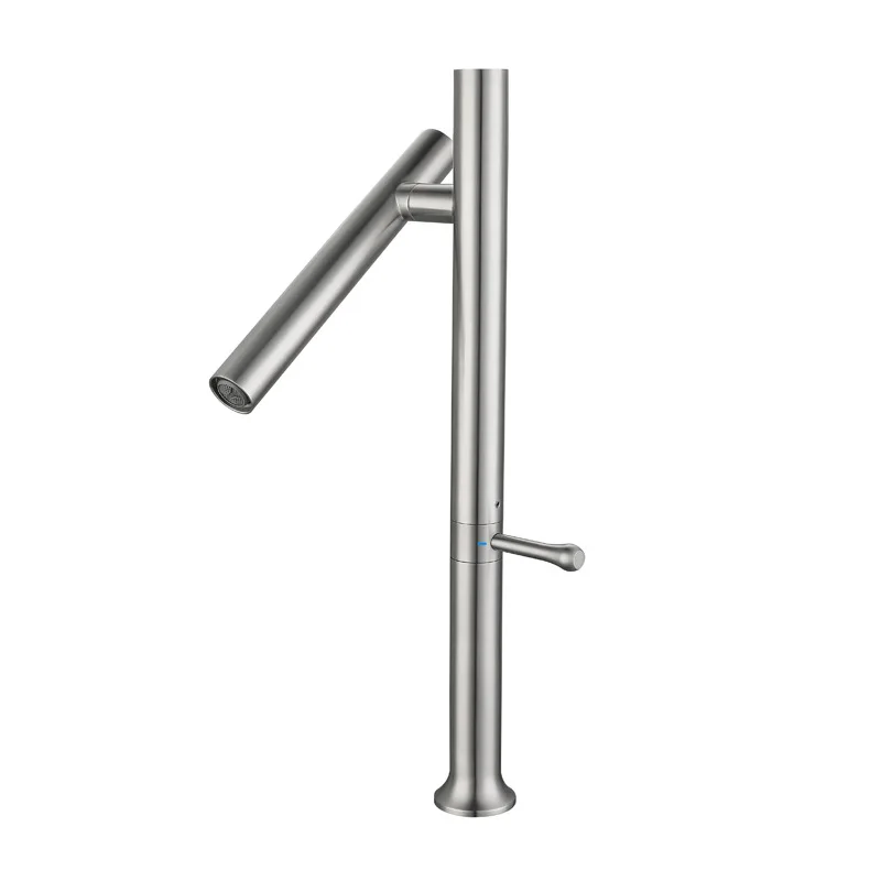 Grifo De Cocina (plateado) De Acero Inoxidable 304, Mezclador De Agua Fría Y Caliente.