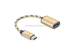 Cable adaptador OTG de USB 2.0 a USB-C/Tipo C