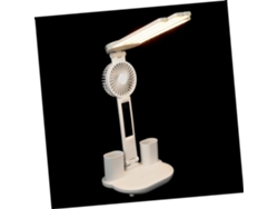 Lámpara De Escritorio Led Con Ventilador Y Organizador De Lámpara De Lectura Regulable