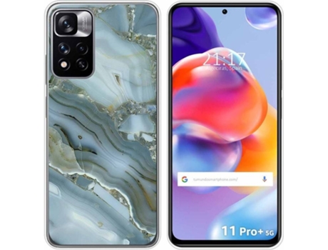 Carcasa para Xiaomi Redmi Note 11 Pro+ Plus 5G TUMUNDOSMARTPHONE Dibujos Mármol 09 Multicolor