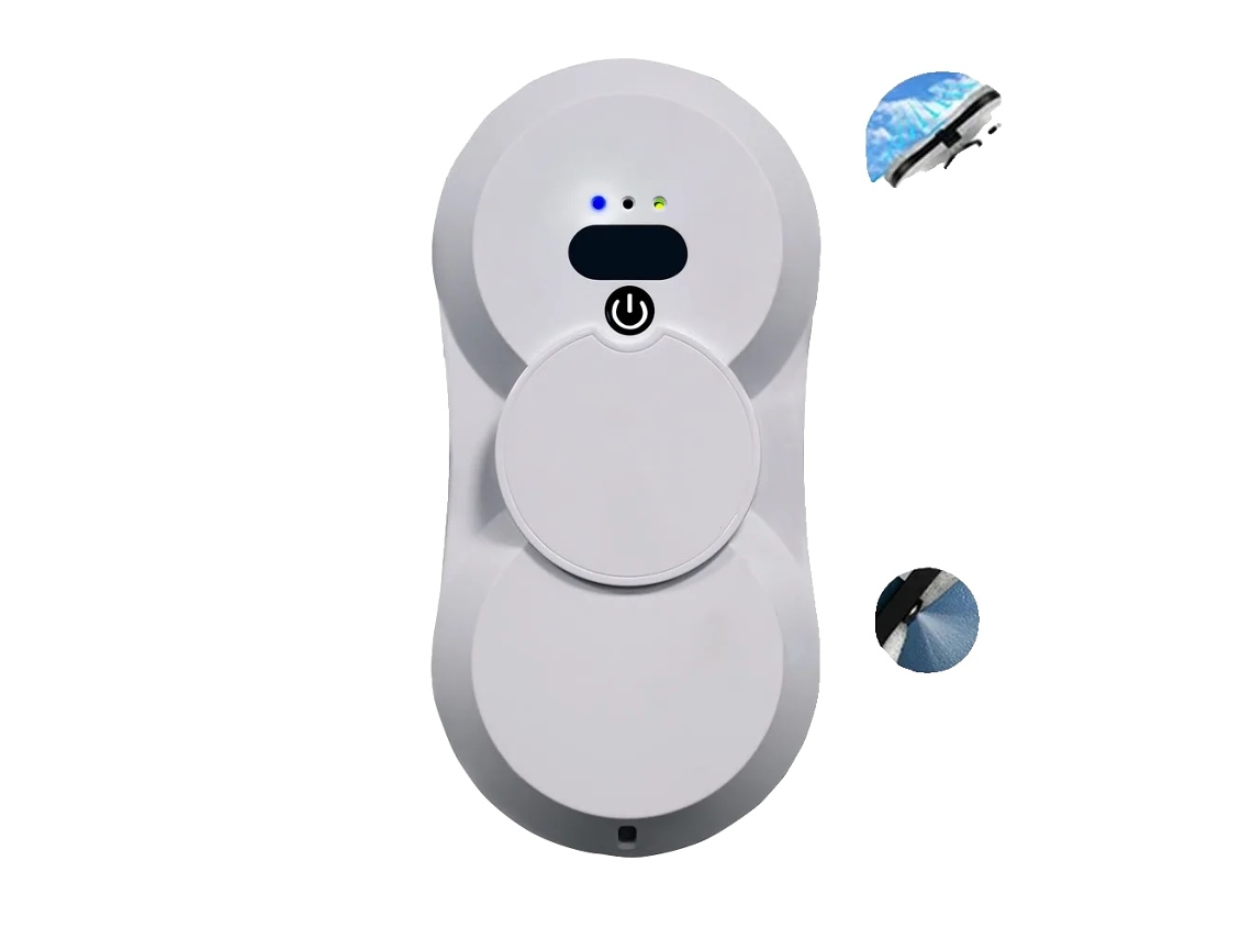 Robot limpiacristales con control remoto, alta potencia de succión, blanco, UE, sí OEM