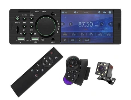 Pantalla táctil, reproductor de audio y video mp5 bluetooth para automóvil[Con Cámara Remota]