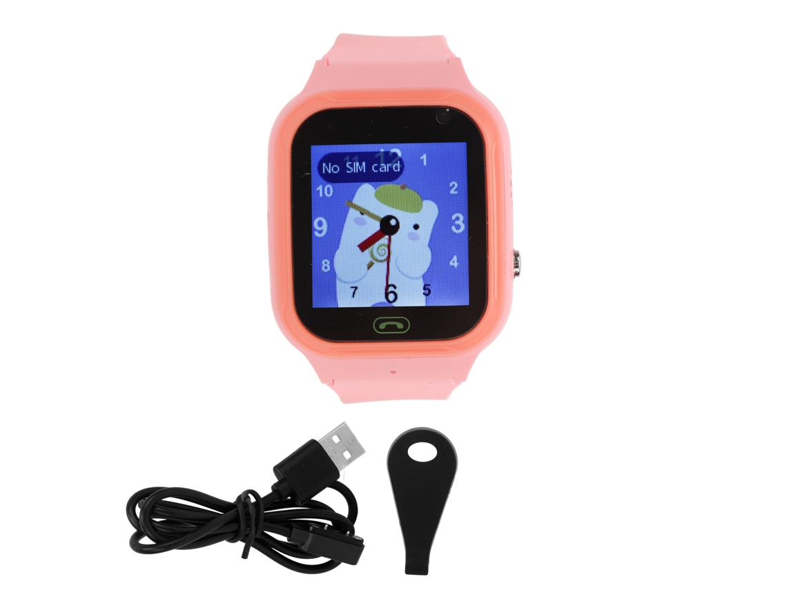2026-reloj Inteligente Impermeable Para Niños Con Pantalla Táctil, Cámara De Video, Alarma Y Podómetro Rosa