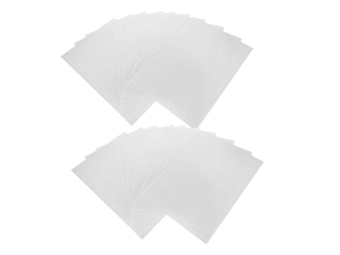 20pcs Hojas De Contracción Térmica 0.3mm Translúcidas Para Manualidades Diy Joyería Llaveros Regalos Niños
