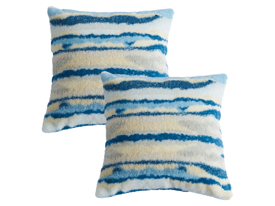 Fundas Para Cojín - 2 Piezas En Peluche Texturizado