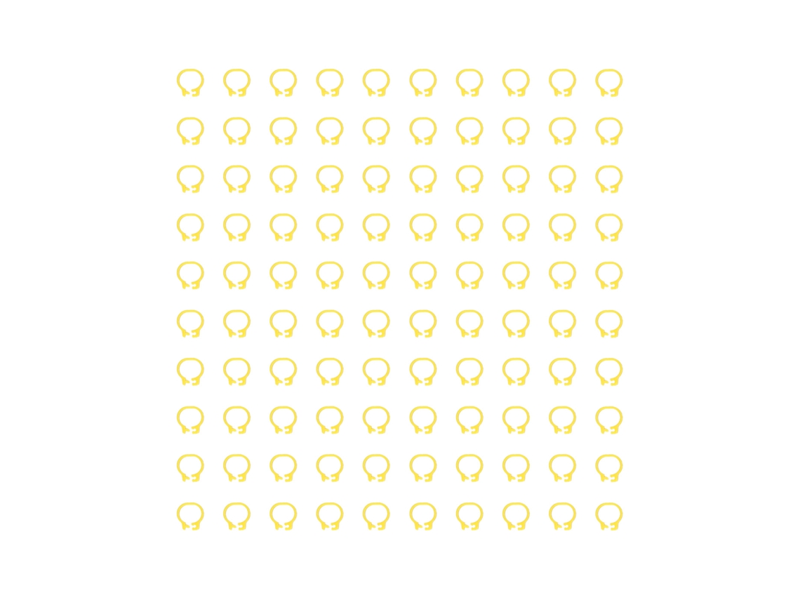 100 Anéis De Pata Para Pombos 8mm Sem Palavras Bandas De Identificação Ave Aves Amarelo