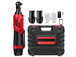 Llave de impacto eléctrica inalámbrica, 12 V, 7 llaves de vaso, color rojo OEM