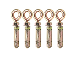 Vlrla-5pcs Tornillos De Expansión Ojo Anclaje Fuerte Para Pared De Hormigón 11x1.6cm