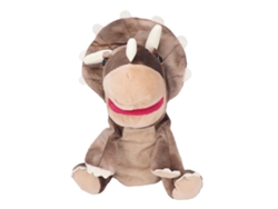 -títere De Mano Animal De Peluche Suave Y Cute Con Boca Abierta Móvil Café 25cm