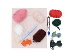 Kit de fieltro para hacer tú misma con el patrón de niña con sombrero rojo