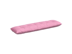 Cojín De Espalda Rosa 180 X 19 X 50 Cm Tela
