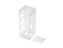 Soporte transparente para pinzas de pelo para montaje en pared