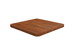 Tablero De Mesa Cuadrada Madera Roble Marrón Oscuro 40x40x2,5cm