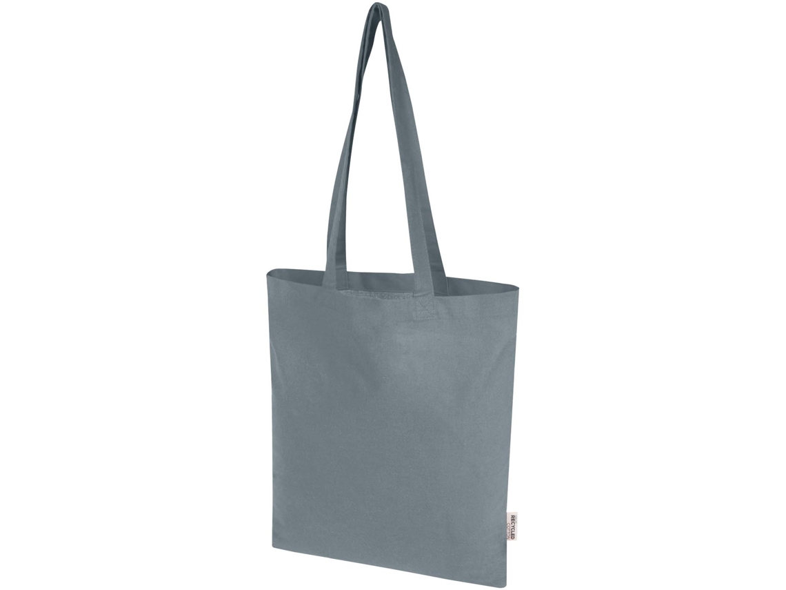 Bolsa Tote De 7 L De Algodón Reciclado De 140 G/m² Con Certificado Grs "madras Blend"
