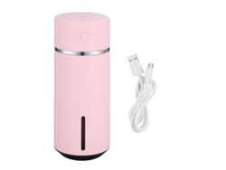 Mini humidificador de aire portátil USB de 240 ml para escritorio, coche, oficina, decoración del hogar y regalo de purificación (rosa)