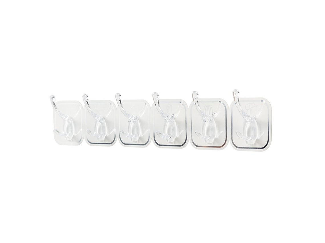 Gancho de pared acrílico autoadhesivo, multifuncional, cortable, sin perforaciones, para cocina y baño