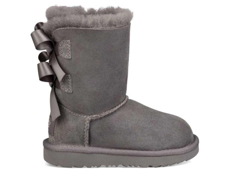 Botas UGG Boots Toddler Bailey Bow Ii Niños (25 - Gris)