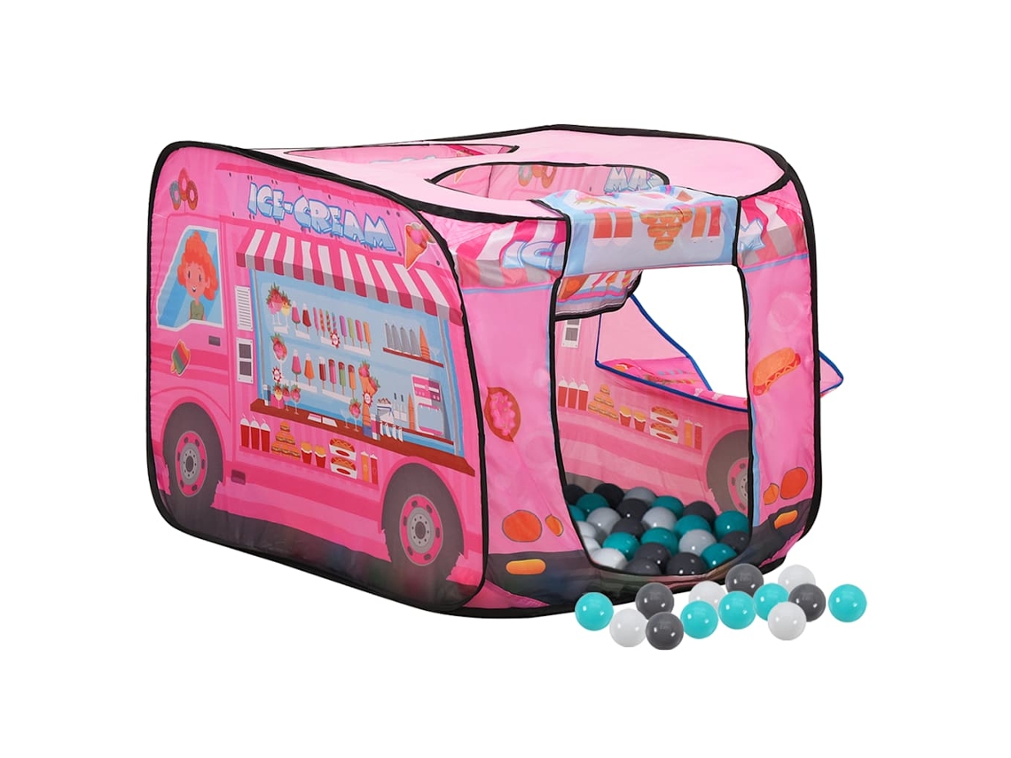 Tienda De Juegos Para Niños Con 250 Bolas Rosa 70x112x70 Cm
