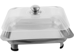 Bandeja Rectangular De Acero Inoxidable Con Tapa Extraíble, Bandeja Para Alimentos Estable