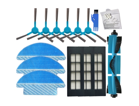 Cepillos laterales, núcleo de agua, paño de mopa, filtro HEPA, cepillo de rodillo principal para Cecotec Conga 3090, repuestos de aspiradora robóti...