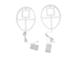 2026-2pcs Luz Led De Neón Ip45 Impermeable Con Doble Fuente De Alimentación Baja Tensión Para Habitación Rosa Y Blanco Cálido