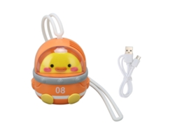 Ventilador celular recargable sin aspas mini portátil 3 niveles ajustables para viajes al aire libre Pato