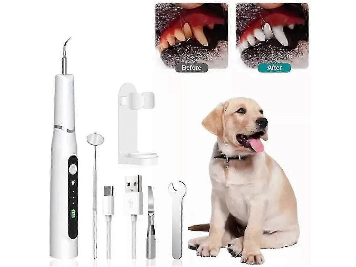 Limpiador dental ultrasónico GOKOCO para perros y gatos con 3 modos.