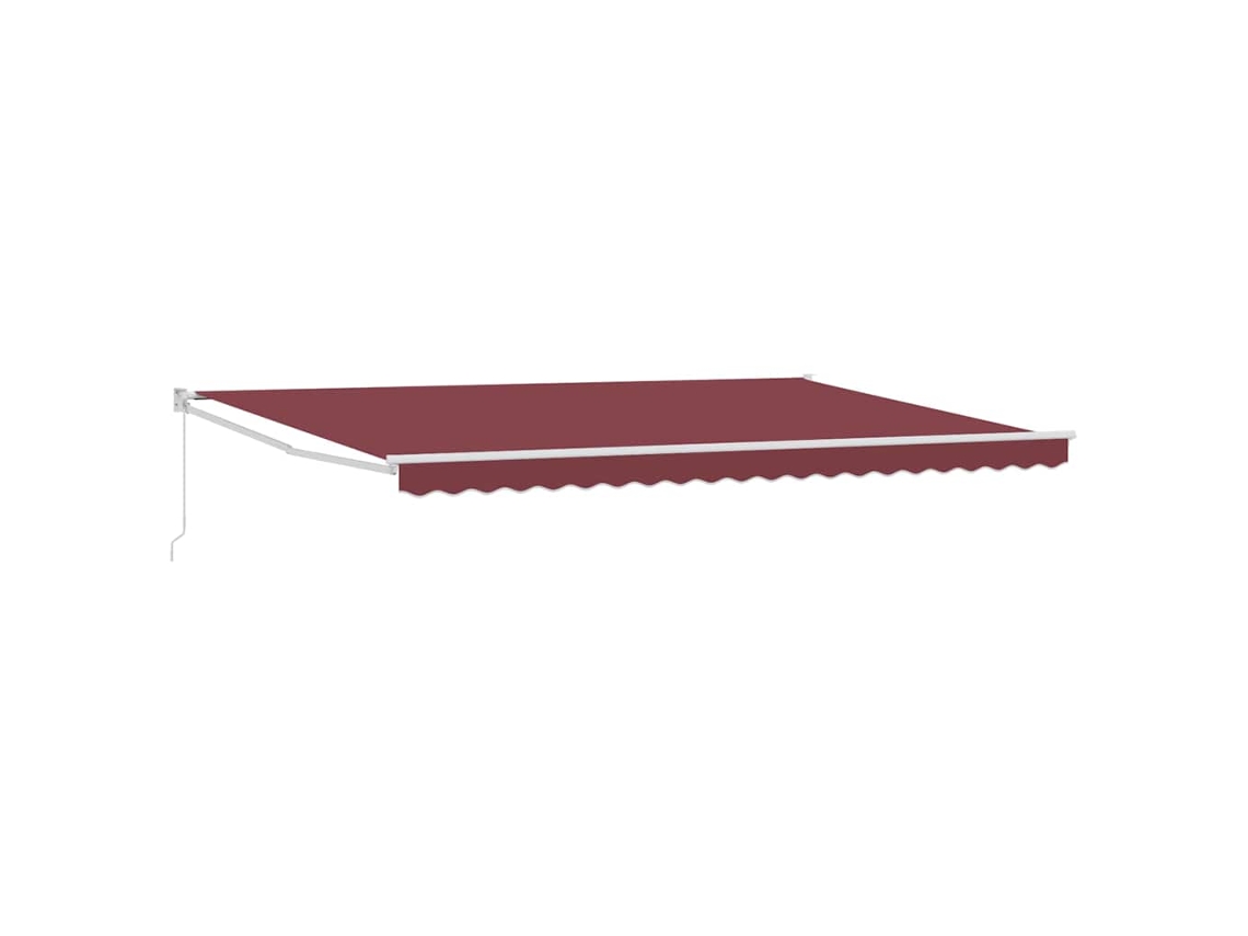 Maison Exclusive - Toldo Retráctil Manual Burdeos 500x300 Cm