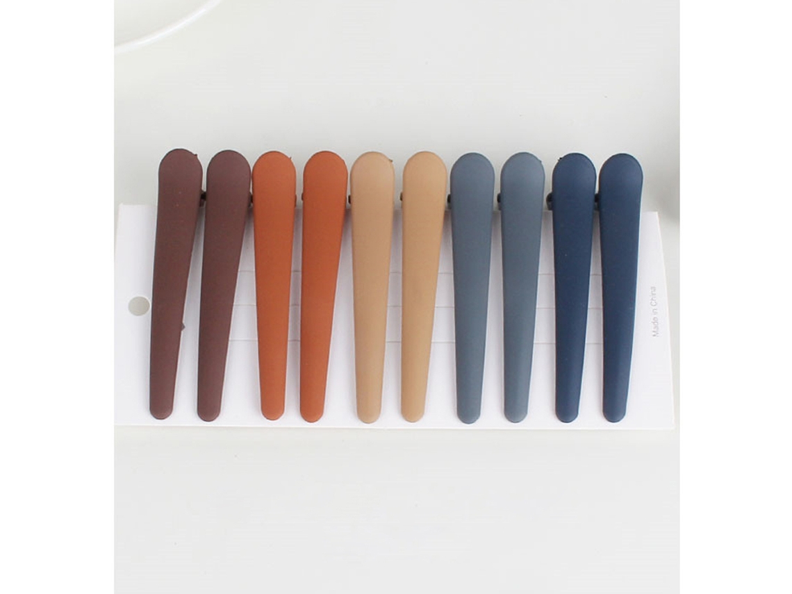 10pcs Pinzas Para El Cabello Coloridas Pinzas De Pato Herramientas De Peinado Para Mujeres Y Niñas