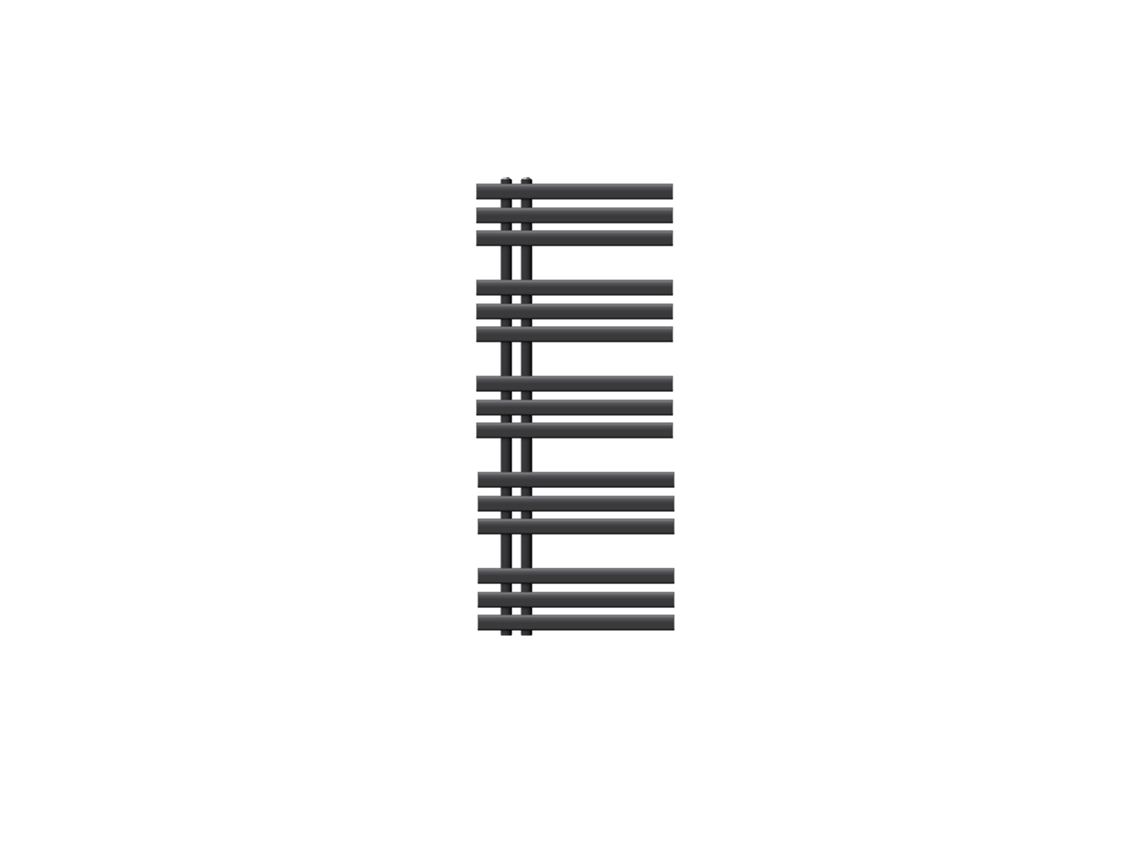 Radiador de baño de diseño Iron EM 500x1200 mm antracita LUXEBATH