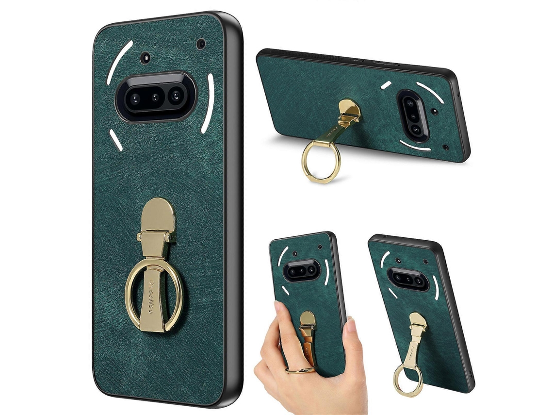Funda Plegable Caseeneo D22 Con Soporte Y Carcasa Trasera De Cuero Retro Compatible Con Iphone (3a)
