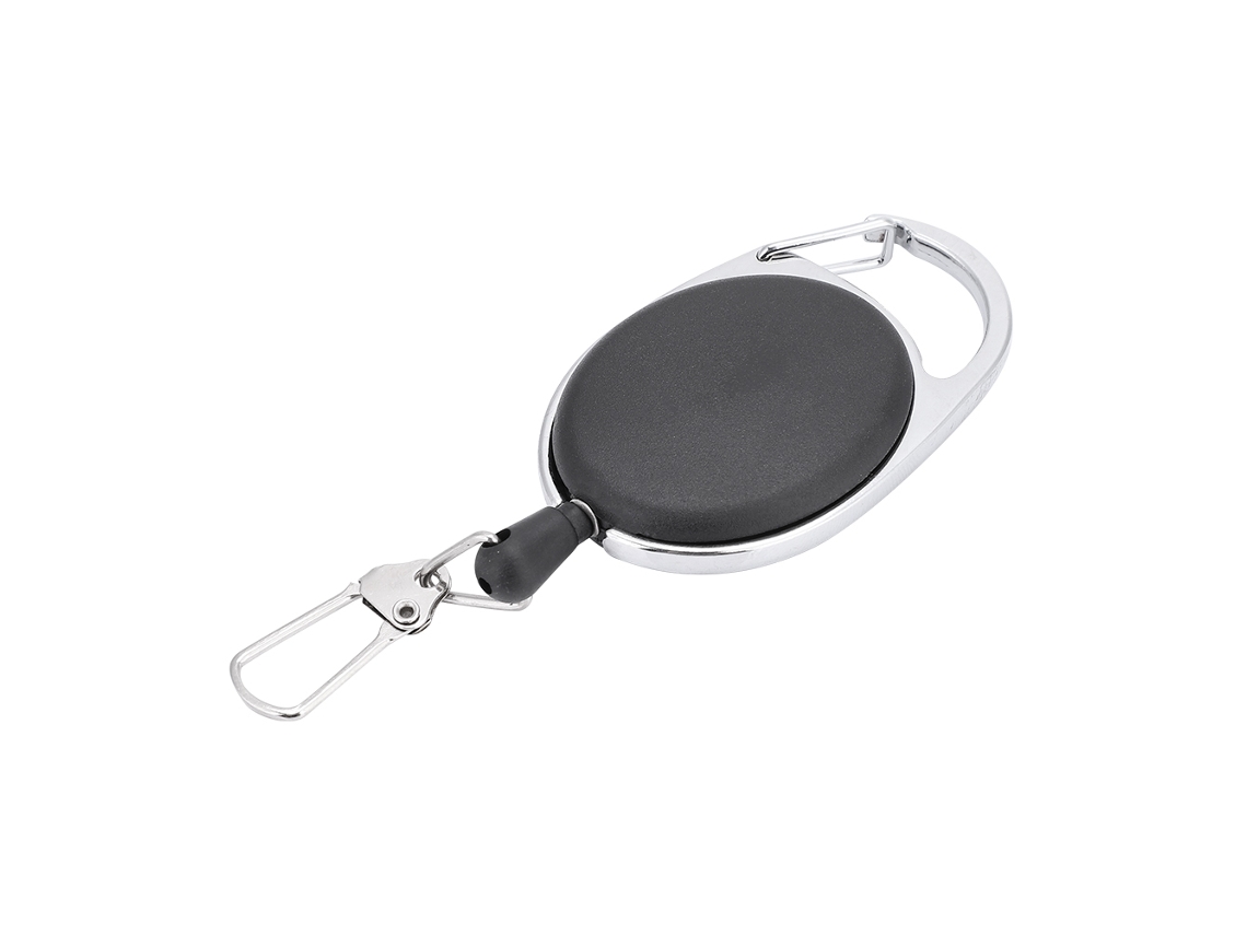 Llavero Retráctil Antipérdida Con Cable De Acero Para Camping - Llavero Con Mosquetón Portátil