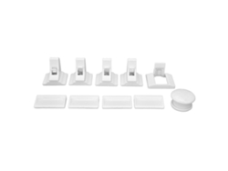 Travas Magnéticas Para Bebê Segurança Armário Gaveta Kit Com Chave De Prova Bebê