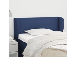 Cabecero De Tela Azul 83x23x78/88 Cm