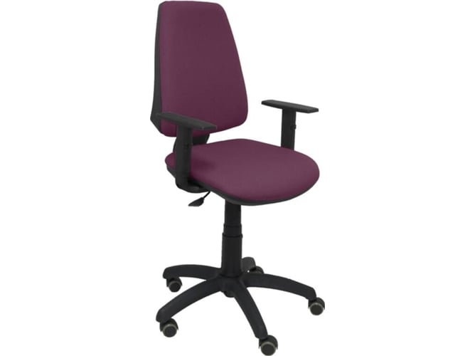 Silla de Escritorio Operativa PYC Elche CP Morado BA RP con ruedas antiarañazos (Brazos Ajustables - Tejido)