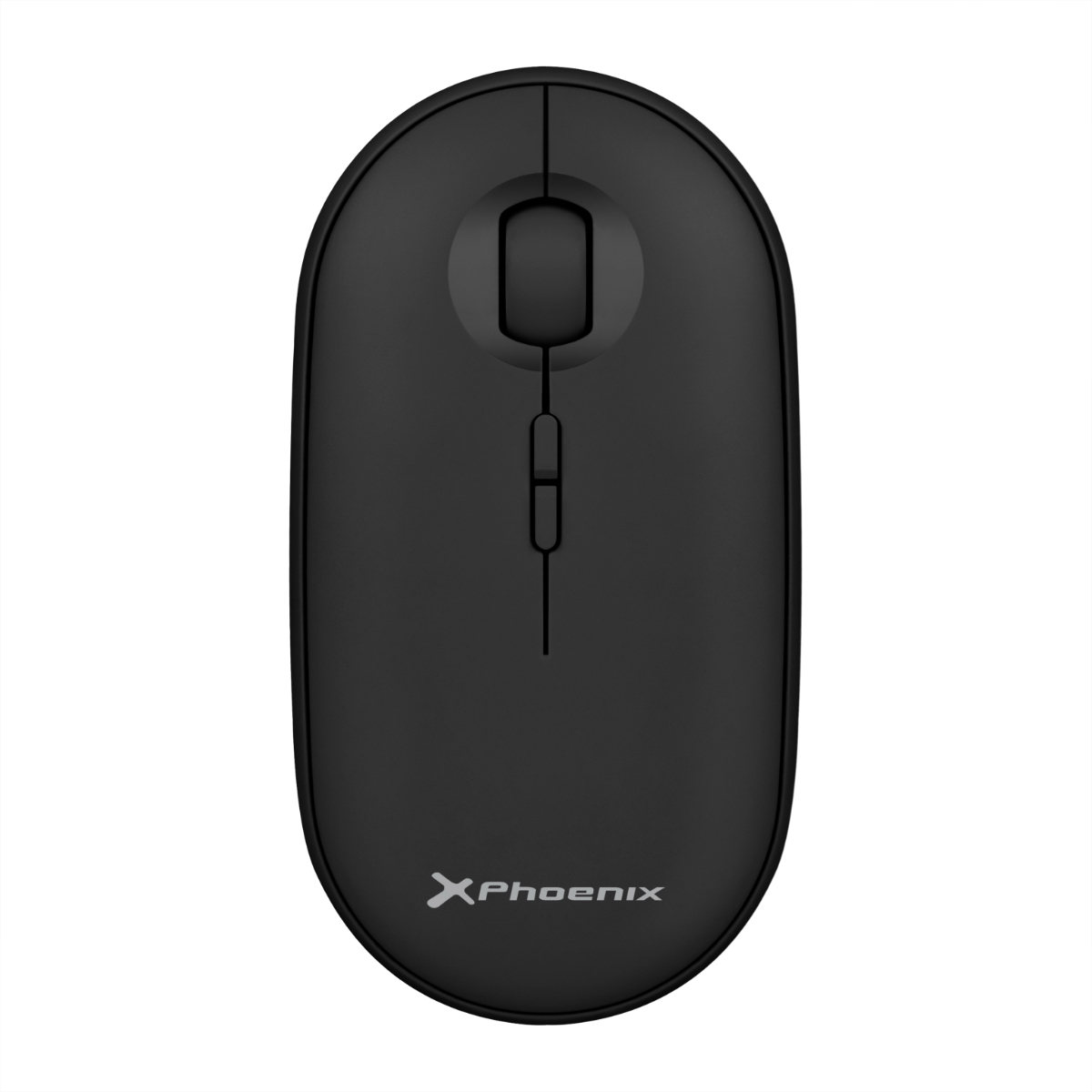 Inalámbrico Phrebbleb Phoenix multicolor bluetooth rebble raton inalambrico 2.4 ghz con receptor usb clic silencioso para notebook pc chomebook mac color negro