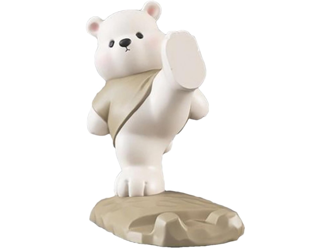 Soporte Para Teléfono Con Forma De Oso, Brazo De Escritorio Hecho De Resina.