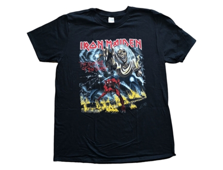 Camiseta ROCK OFF Iron Maiden - Number Of The Beast Negro (Talla: XL)