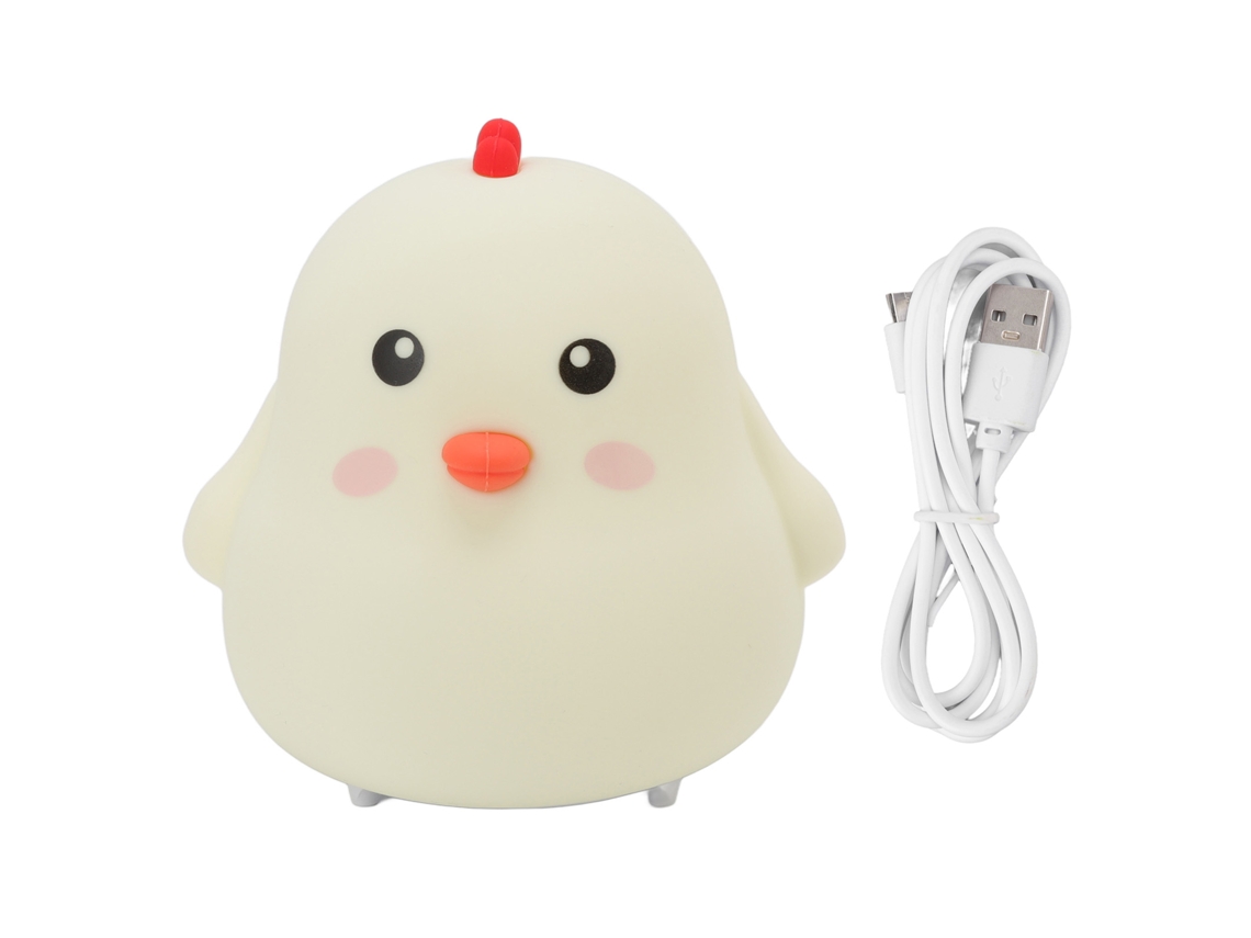 Rebe-lámpara De Noche Led En Forma De Pollito Cargable Usb Con Sensor Táctil Para Niños Bebés Bonita