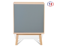 Armario MON PETIT MEUBLE FRANÇAIS con 1 Puerta (Blanco Balisson - Madera - 90 x 125 x 46 cm)