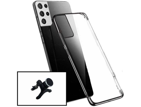 Kit Soporte y Funda Samsung Galaxy S21 Ultra 5G PHONECARE Negro